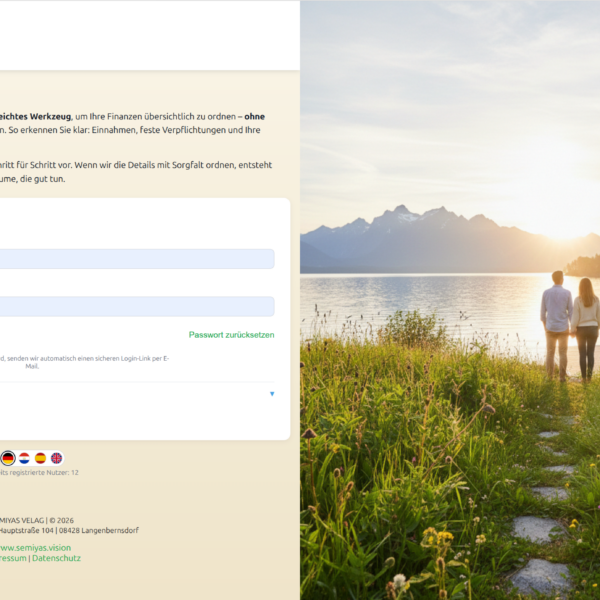 BUDGET-RECHNER – Einmalzahlung – 1 Jahr